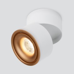 Точечный светильник Klips DLR031 15W 4200K 3100 белый матовый/золото