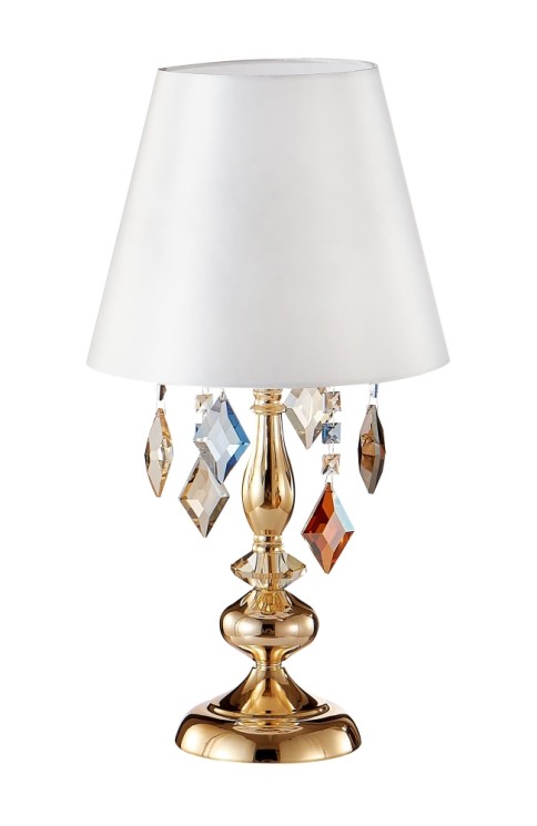 Настольная лампа Crystal Lux MERCEDES LG1 GOLD/COLOR MERCEDES