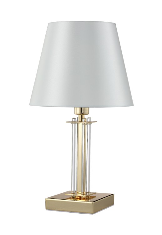 Настольная лампа Crystal Lux NICOLAS LG1 GOLD/WHITE NICOLAS