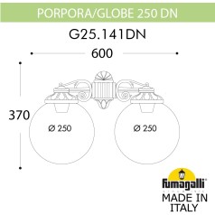 Настенный фонарь уличный GLOBE 250 G25.141.000.BXF1RDN