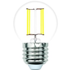 Лампочка светодиодная филаментная LED-G45-SLF LED-G45-6W/3000K/E27/CL/SLF