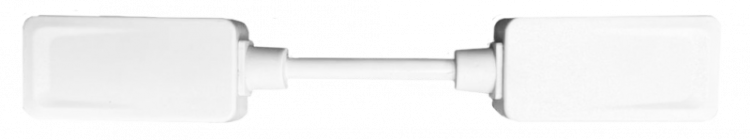 CLARUS Коннектор угловой (гибкий) 48V для магнитного ультратонкого шинопровода, белый.