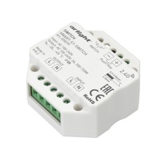 Контроллер-выключатель SMART-S1-SWITCH (230V, 3A, 2.4G) (ARL, IP20 Пластик, 5 лет)