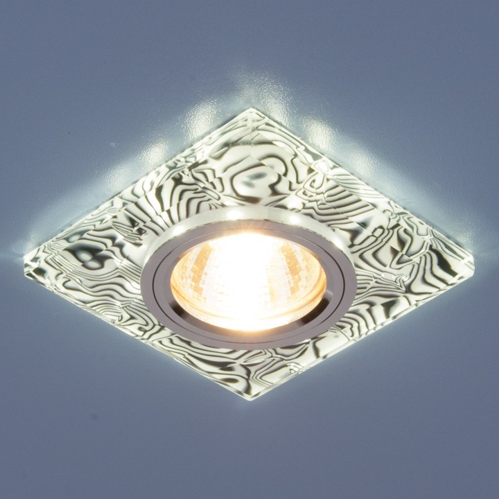 Встраиваемый светильник с двойной подсветкой Elektrostandard 8361 MR16 белый/черный 4690389060663
