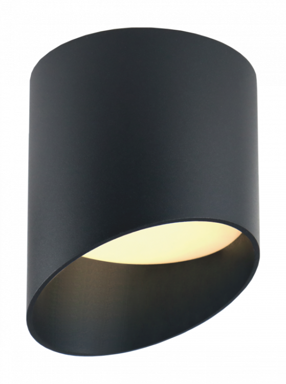 Светильник GX53 ART FLUTE чёрный универсальный, 83*100 мм.