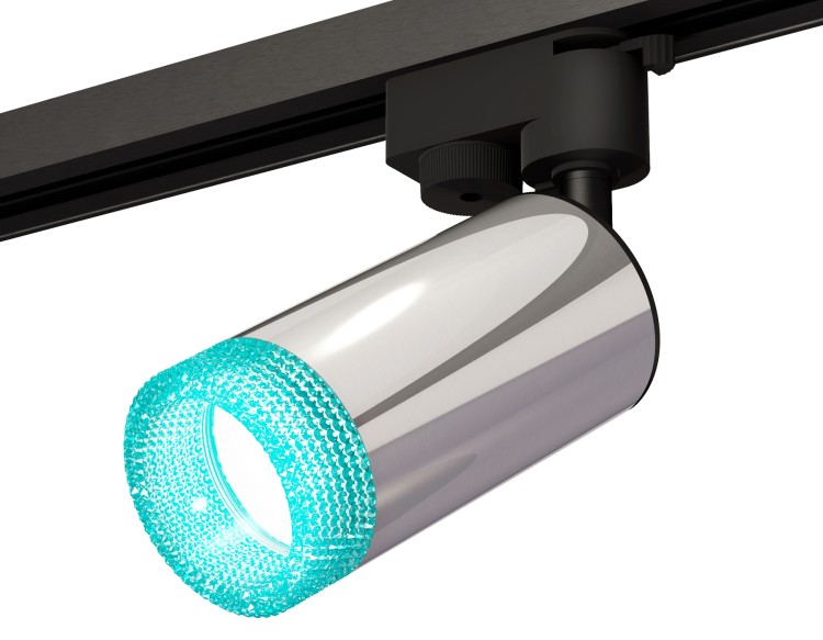 Комплект трекового однофазного светильника с композитным хрусталем XT6325002