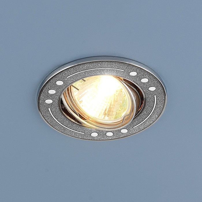 Встраиваемый светильник Elektrostandard 615 MR16 SL серебряный блеск/хром 4607138145267