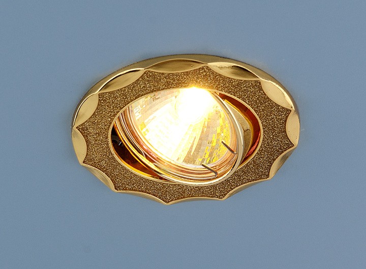 Встраиваемый светильник Elektrostandard 612 MR16 GD золотой блеск/золото 4690389000102