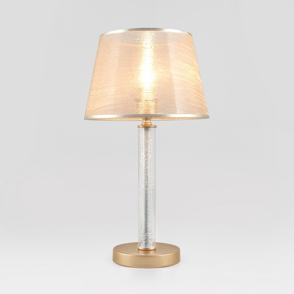 Интерьерная настольная лампа Alcamo 01075/1 перламутровое золото Eurosvet